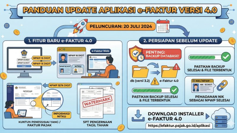 e-Faktur 4.0 Sudah Bisa Dipakai, Ini FItur Unggulan dan Langkah Updatenya