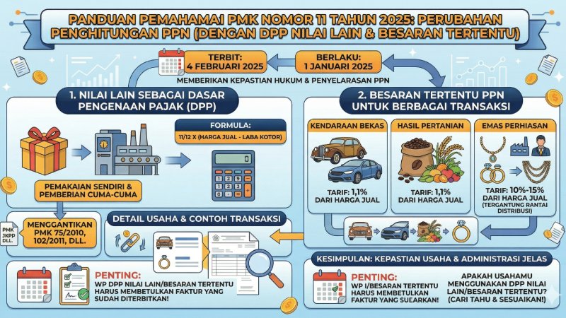 PMK No. 11 Tahun 2025 Resmi Berlaku, Ini Ketentuan Baru PPN yang Harus Diketahui