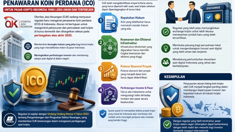 OJK Susun Aturan Listing Koin Kripto untuk Tingkatkan Transparansi