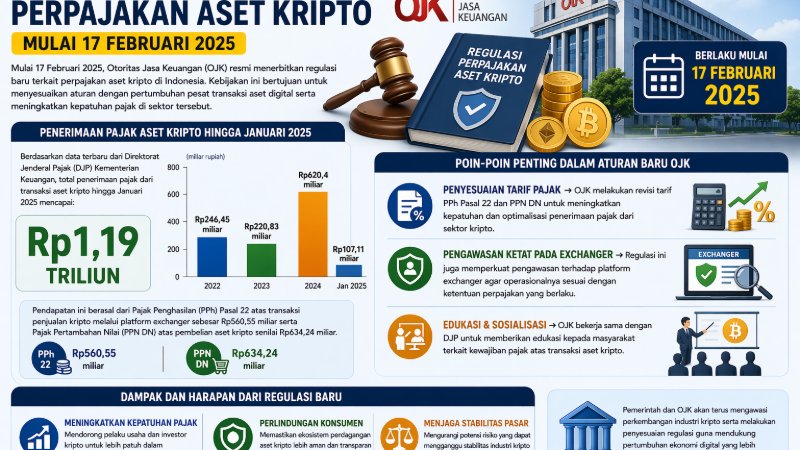 OJK Siapkan Aturan Baru Pajak Kripto, Apa Dampaknya?