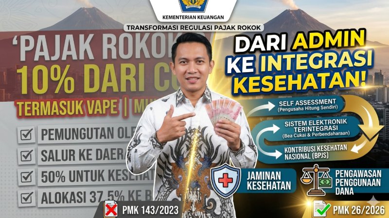 Transformasi Regulasi Pajak Rokok: Dari PMK 143 Tahun 2023 ke PMK 26 Tahun 2026